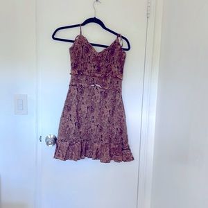 Leopard print mini dress from express
